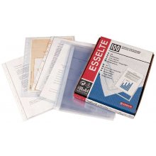 Esselte Funda Portadocumentos A4 - PVC - Liso Calidad Estandar - Multitaladro-11 - Transparente