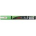 Uni-ball PWE-5M Marcador de Tiza Liquida - Punta Conica 1.8-2.5mm - Borrado en Humedo - Resistente a la Lluvia - Color Verde (6 uds)