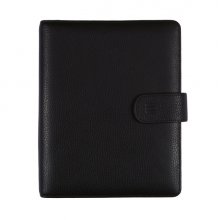 Finocam Open Piel Andrea Agenda Organizador - Anual 2026 - Formato 1000 - 205x43x249mm - Semana Vista en Vertical - Color Negro