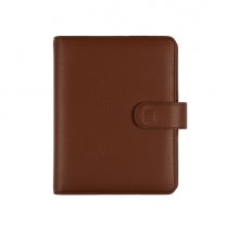 Finocam Open Leo Agenda Organizador en Catalan - Anual 2026 - Formato 500 - 165x43x210mm - 1 Dia por Pagina - Color Marron