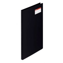 Esselte Carpeta Miniclip Din A4+ - Tarjetero y Bolsa Interior - Material PVC - Medidas 238x17x315mm - Color Negro
