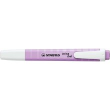Stabilo Swing Cool Pastel Marcador Fluorescente - Cuerpo Plano - Punta Biselada - Trazo entre 1 y 4mm - Tinta con Base de Agua - Color Brisa Violeta (10 uds)