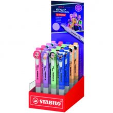 Stabilo Swing Cool K-Pop Demon Hunters Expositor con 16 Marcadores - Cuerpo Plano - Punta Biselada - Trazo entre 1 y 4mm - Tinta con Base de Agua - Colores Surtidos