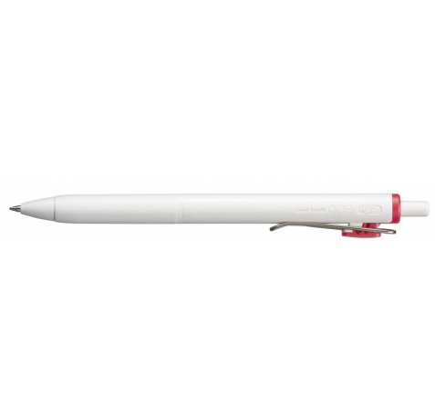 Uni-ball ONE UMN-S-07 Boligrafo de Tinta Liquida - Punta de Bola 0.7mm - Escritura Ultra Fluida - Agarre Suave y Comodo - Color Rojo (12 uds)