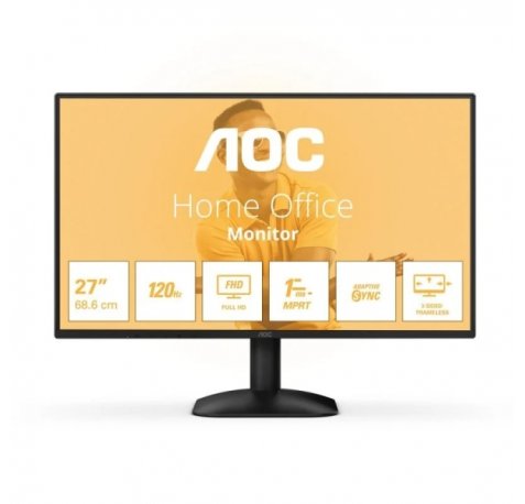 AOC 27B31H Monitor 27" LED IPS FullHD 120Hz - Respuesta 1ms - HDMI, VGA - VESA 100x100mm - Color Negro