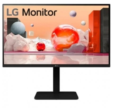 LG 27BA560-T Monitor 27" IPS FullHD 100Hz - Respuesta 5ms - Regulable en Altura, Giratorio e Inclinable - Altavoces 4W - HDMI, Displayport, VGA, Hub USB - VESA 100x100mm - Color Negro