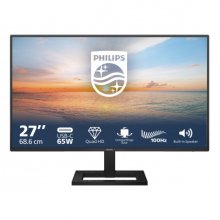 Philips 1000 Series 27E2N1600AE/00 Monitor 27" IPS QuadHD 100Hz HDR10 - Respuesta 1ms - HDMI, USB-C - VESA 100x100mm - Color Negro