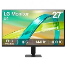 LG U4 Monitor 27" IPS FullHD 144Hz HDR10 FreeSync - Respuesta 5ms - 16:9 - HDMI, VGA - VESA 100x100mm
