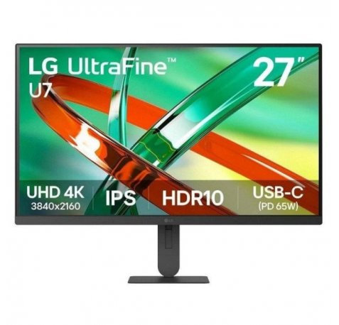 LG 27U730B-B Monitor LED 27" IPS UltraHD 4K 60Hz HDR10 - Respuesta 5ms - Ajustable en Altura - HDMI, Displayport, USB-C, USB-A - VESA 100x100