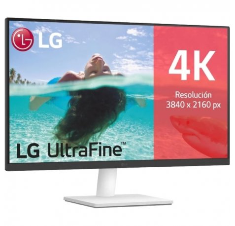 LG UltraFine Monitor LED 27" IPS UltraHD 4K HDR10 - Respuesta 5ms - Angulo de Vision 178º - 16:9 - HDMI, DisplayPort - VESA 100x100mm