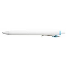 Uni-ball UMN-S-07 Boligrafo de Tinta Gel - Punta de Bola 0.7mm - Escritura Ultra Fluida - Agarre Suave y Comodo - Diseño Minimalista - Color Azul Cielo (12 uds)