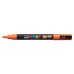 Posca PC-3M Marcador de Pintura - Punta Conica 0.9-1.3mm - Tinta Base al Agua - Resistente a la Luz - Color Naranja (6 uds)