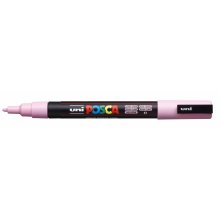 Posca PC-3M Marcador de Pintura - Punta de Poliester Conica 0.9-1.3mm - Tinta Base al Agua - Resistente a la Luz - No Permanente - Color Rosa Claro (6 uds)