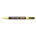 Posca PC-3M Marcador de Pintura - Punta Conica 0.9-1.3mm - Tinta Base al Agua - Resistente a la Luz - Color Amarillo Sol (6 uds)