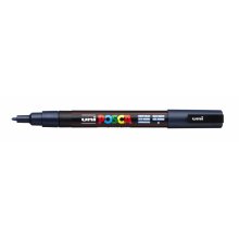 Posca PC-3M Marcador de Pintura - Punta Conica 0.9-1.3mm - Tinta Base al Agua - Resistente a la Luz - Color Azul (6 uds)