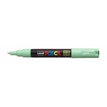 Posca PC-1M Marcador de Pintura - Punta de Poliester Conica 0.7mm - Tinta Base al Agua - No Permanente - Resistente a la Luz - Inodoro - Lavable - Color Verde Claro (6 uds)