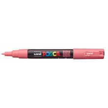 Posca PC-1M Marcador de Pintura - Punta Conica 0.7mm - Tinta Base al Agua - Resistente a la Luz - Color Rosa Coral (6 uds)