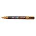 Posca PC-3ML Marcador de Pintura - Punta Conica de Poliester 0.9-1.3mm - Tinta Base al Agua - Resistente a la Luz - Color Naranja (6 uds)