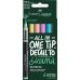 Faber-Castell Multimark Acrylic Brush Pack con 6 Rotuladores Acrilicos Punta Pincel - Trazo de 1 a 6mm - Tinta Acrilica a Base de Agua - Colores Pastel Surtidos