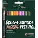 Faber-Castell Multimark Acrylic Brush Cottage Pack con 12 Rotuladores Acrilicos Punta Pincel - Trazo de 1 a 6mm - Tinta Acrilica a Base de Agua - Colores Surtidos