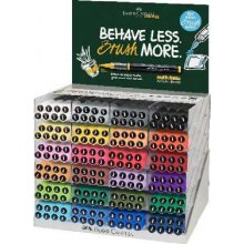 Faber-Castell Multimark Acrylic Brush Expositor con 192 Rotuladores Acrilicos Punta Pincel - Trazo de 1 a 6mm - Tinta Acrilica a Base de Agua - Colores Surtidos