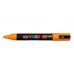 Posca PC-5M Marcador de Pintura - Punta de Bala 1.8-2.5mm - Tinta Base al Agua - Resistente a la Luz - No Permanente - Color Naranja Medio (6 uds)