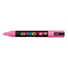 Posca PC-5M Marcador de Pintura - Punta de Bala 1.8-2.5mm - Tinta Base al Agua - Resistente a la Luz - No Permanente - Color Rosa (6 uds)