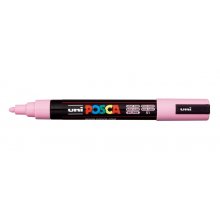 Posca PC-5M Marcador de Pintura - Punta de Bala 1.8-2.5mm - Tinta Base al Agua - Resistente a la Luz - Color Rosa Claro (6 uds)