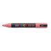 Posca PC-5M Marcador de Pintura - Base al Agua - Punta de Bala 1.8-2.5mm - Resistente a la Luz - Color Rosa Coral (6 uds)