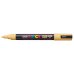 Posca PC-5M Marcador de Pintura - Punta de Bala 1.8-2.5mm - Tinta Base al Agua - Resistente a la Luz - No Permanente - Color Albaricoque (6 uds)