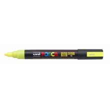 Posca PC-5M Marcador de Pintura - Punta de Bala 1.8-2.5mm - Tinta Base al Agua - Resistente a la Luz - No Permanente - Color Amarillo (6 uds)