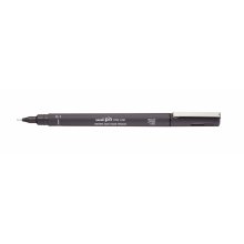 Uni-ball PIN01-200 Rotulador Calibrado - Punta Poliacetal 0.1mm - Tinta Pigmentada Resistente al Agua y Luz - Color Gris Oscuro (12 uds)
