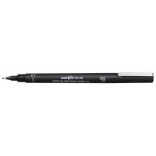 Uni-ball PIN07-200(S) Rotulador Calibrado - Punta Poliacetal 0.7mm - Tinta Pigmentada Resistente al Agua y Luz - Trazo Nitido y Suave - Color Negro (12 uds)