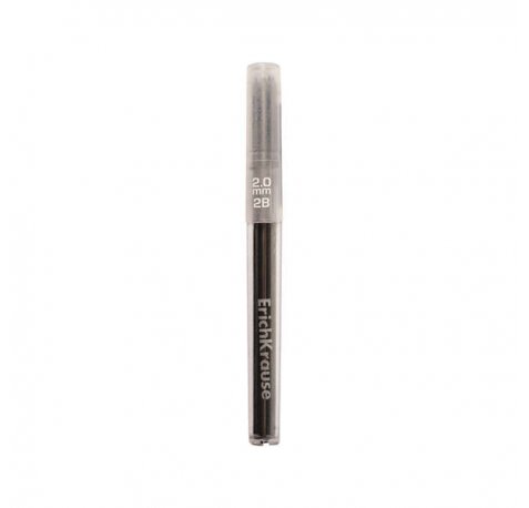 Erichkrause Set de 5 Minas de Recambio Draft para Portaminas - 2.0 mm - 2B - Color Negro