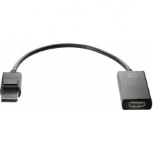 HP Adaptador DisplayPort a HDMI - Resolucion 4K - Conector DisplayPort Macho a HDMI Hembra - DiseÃ±o Compacto y PortÃ¡til