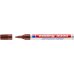 Edding 3000 Rotulador Permanente - Punta Redonda de 1.5mm - Trazo entre 1.5 y 3mm - Recargable - Secado Rapido - Color Marron (10 uds)