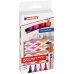 Edding 3000 Pack de 5 Rotuladores Permanentes Colores Calidos - Punta Redonda de 1.5mm - Trazo entre 1.5 y 3mm - Recargable - Secado Rapido - Colores Surtidos