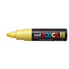 Posca PC-7M Marcador de Pintura - Punta de Bala 4.5-5.5mm - Base al Agua - Resistente a la Luz - Color Amarillo (6 uds)