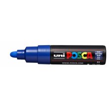 Posca PC-7M Marcador de Pintura - Punta de Bala 4.5-5.5mm - Tinta Base al Agua - Resistente a la Luz - No Permanente - Color Azul (6 uds)