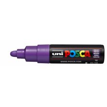Posca PC-7M Marcador de Pintura - Punta de Bala 4.5-5.5mm - Tinta Base al Agua - Resistente a la Luz - No Permanente - Color Violeta (6 uds)