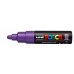Posca PC-7M Marcador de Pintura - Punta de Bala 4.5-5.5mm - Tinta Base al Agua - Resistente a la Luz - No Permanente - Color Violeta (6 uds)