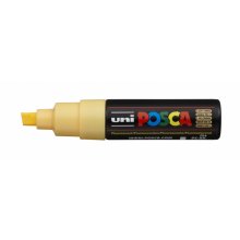 Posca PC-8K Marcador de Pintura - Punta Biselada Acrilica 8mm - Tinta Base al Agua - Resistente a la Luz - No Permanente - Color Naranja Claro (6 uds)