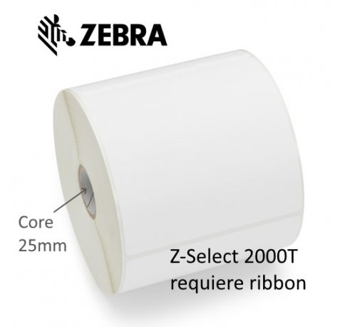 Zebra Z-Select 2000T Pack de 12 | Rollos de etiquetas transferencia termica originales mm - unidades por rollo -