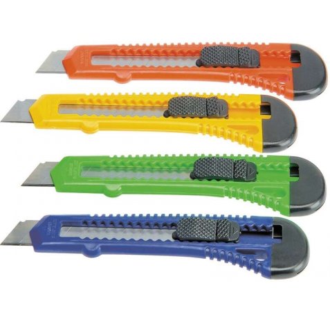 Bismark Cutter Grande Retractil - Empuñadura de Plastico - Bloqueo de Seguridad