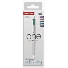 Uni-ball UMN-S-07 Pack de 5 Boligrafos de Tinta Gel - Punta de Bola 0.7mm - Escritura Ultra Fluida - Agarre Suave y Comodo - Color Surtido