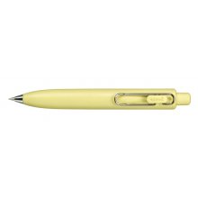 Uni-ball One P Boligrafo Retractil con Punta Fina 0.5mm - Agarre Suave y Comodo - Tinta Color Negro - Cuerpo de Color Amarillo Banana (5 uds)