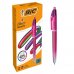 Bic 4 Colours Smooth Gradient Rosa Boligrafo de Bola Retractil - Punta Media de 1.0mm - Escritura un 40% mas Suave - 4 Colores de Tinta (12 uds)