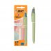 Bic 4 Colours Mineral Tones Pack con 3 Boligrafos de Bola Retractil - 3 Colores Diferentes - Punta Media de 1.0mm - Colores Surtidos