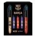 Bic 4 Colours BarÃ§a Ed. Lujo Pack con 5 Boligrafos de Bola Retractil - 5 DiseÃ±os Diferentes - Punta Media de 1.0mm
