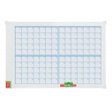 Nobo Performance Planificador Mensual de Pizarra Magnetica 725x53x1045mm - Incluye Kit de Planificacion de Imanes